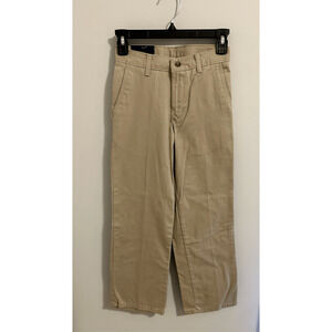 NWT Chaps Approved Schoolwear Flat Front Khaki Pants Regular 10 New
